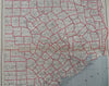 Texas State 1886-92 People's two sheet large scarce detailed map