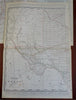 Texas Eastern & Western Dallas El Paso c.1880's-90 Cram large two sheet map