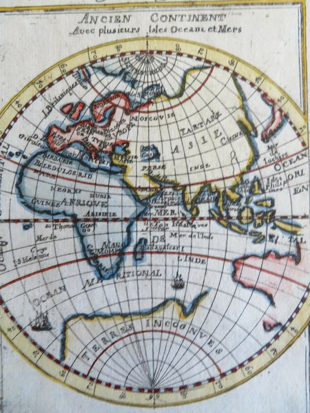 Europe Asia Africa Ancient World Arabia India Japan Iceland 1685 Mallet map