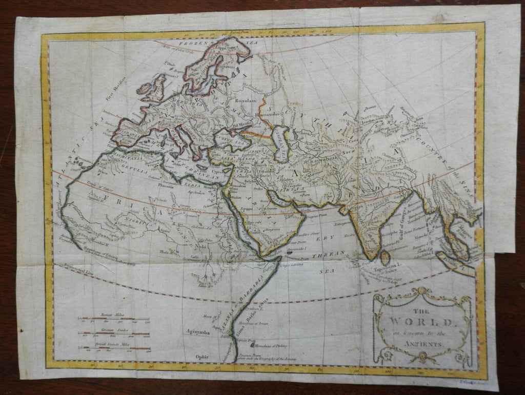 Ancient World Mediterranean Basin Africa Europe Middle East 1802 Conder map