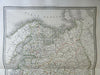 Russia in Europe Finland Baltic States Ukraine Crimea 1832 Lapie large folio map