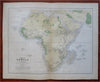 Africa Continent Madagascar Egypt Guinea Morocco 1836 Boynton engraved map