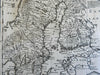 Kingdom of Sweden Findland Stockholm Fur Trader 1760 Bowen decorative map