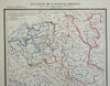 Polish-Lithuanian Commonwealth Revolutionary France 1842 Lemercier map