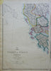 Kingdom of Greece & Ottoman Empire Macedonia Albania 1863 Ettling two sheet map