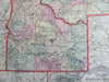 Idaho & Montana or Montana & Wyoming 1892 Tunison Double Sided Map