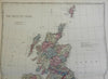 British Isles Ireland United Kingdom England Scotland Wales 1875 Hardesty map