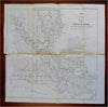 Louisiana State Map New Orleans U.S. Survey 1861 Bien lithographed folding map