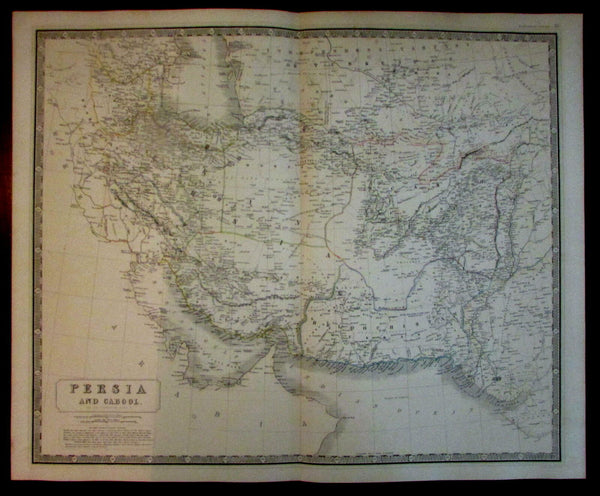 Persia Iran Beloochistan Cabool Cabul Afghanistan 1842 Johnston map
