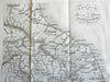 Italia Central Italy Ravenna Rome Bologna Viterbo 1842 scarce Italian map