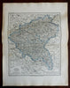 Posen Germany German Empire 1873 Ravenstein detailed map