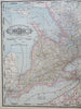 Ontario Canada Great Lakes Toronto Ottawa 1887-90 Cram scarce large map