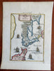 Jesso Japan Hokkaido Edo Period Company Land 1685 Mallet map