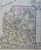 Boston Massachusetts City Plan Brookline Charlestown 1882 Mitchell map