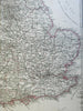 United Kingdom England Scotland Wales 1862 Peterman detailed two sheet map