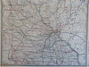 Minnesota Twin Cities Minneapolis St. Paul Duluth c. 1880's-90 Cram large map