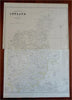 Jylland Denmark Jutland Peninsula 1848 Flemming detailed large map