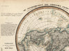 Northern Hemisphere Polar climate temperature Asia America c1850 scientific map