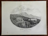 Mount Mansfield Vermont "The Chin" Mt. & Summit House 1861 Walling scarce view