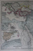 Lands of Islan historical 750-945 Arabia Mesopotamia 1880 Menke Spruner map