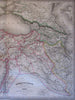 Turkey in Asia Georgia Persia Iraq c.1863 Dyonnet Dufour huge hand color old map