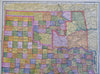 Texas & Oklahoma Indian Territory West Texas 1895 detailed Matthews-Northrup map