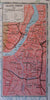Calcutta Howrah Cuttack Bhubaneshwar c.1979 huge National Atlas of India map