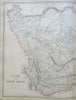 Cape of Good Hope South Africa Cape Colony Table Bay 1860 Weller large map