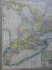 Upper Canada Lake Erie Lake Ontario Toronto Niagara Falls 1850 Cowperthwait map