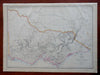 Victoria Australia Melbourne Port Philip Port Western c. 1856-72 Weller map