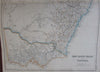 Australia New South Wales Victoria c.1850 Blackie Bartholomew detailed large map