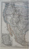 United States Mexico Caribbean Islands Mexico City 1875 Stulpnagel detailed map