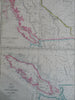 British Columbia Vancouver Island Western Canada Caledonia c. 1856-72 Weller map