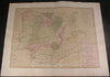 Spain Portugal c.1794 Bowles & Carver original full color large antique map