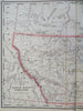 Northwest Territory Canada Alberta 1887-90 Cram scarce large detailed map