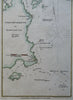 Portland Harbor Maine Cape Elizabeth Lighthouse 1854 Hooker coastal survey map