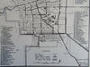 Boulder Colorado City Plan Sightseeing Info c. 1950 tourist map & brochure