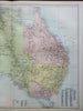 Australia Queensland New South Wales Victoria Melbourne 1876 A. & C. Black map