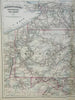 Pennsylvania & New Jersey Newark Philadelphia Scranton 1872 Asher & Adams map