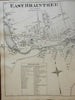 East Braintree Massachusetts 1876 Norfolk county detailed city plan