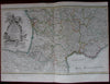 Southern France Gulf Lyon Provence Spain c.1760 Rizzi Zannoni decorative map