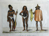 Caroline Islanders Polynesia Tattoos Jewelry 1839 scarce French ethnic view