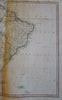 South America 1811 Russell Wilkie Robinson large scarce engraved map