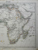 Africa Cape Colony Congo Guinea Morocco Egypt Abysinna 1849 Flemming map