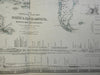 Physical Map of North & South America Jorulla Trindad 1856 Blackwood map