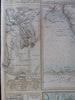 Southwest U.K. Coastal Tows Cardiff Bristol Swansea c. 1855-60 Fullarton map