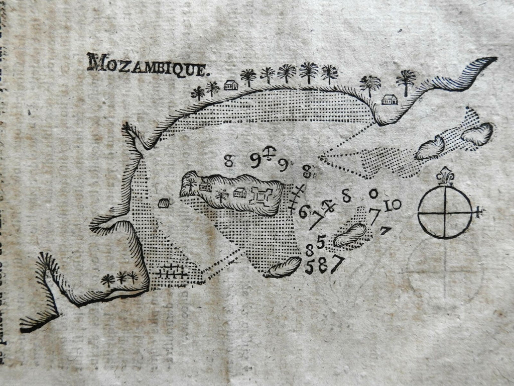 Mozambique Southern Africa w/ Anjou Comoros 1785 Miniature Coastal Harbor Maps