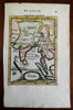 India Mughal Empire Ganges & Indus Rivers Ceylon Sri Lanka 1683 Mallet map