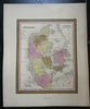 Kingdom of Denmark Jylland Sjaelland Fyn Copenhagen 1846 Cowperthwait map