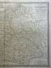 German Confederation Austrian Empire Bohemia Bavaria 1830 Lapie large folio map